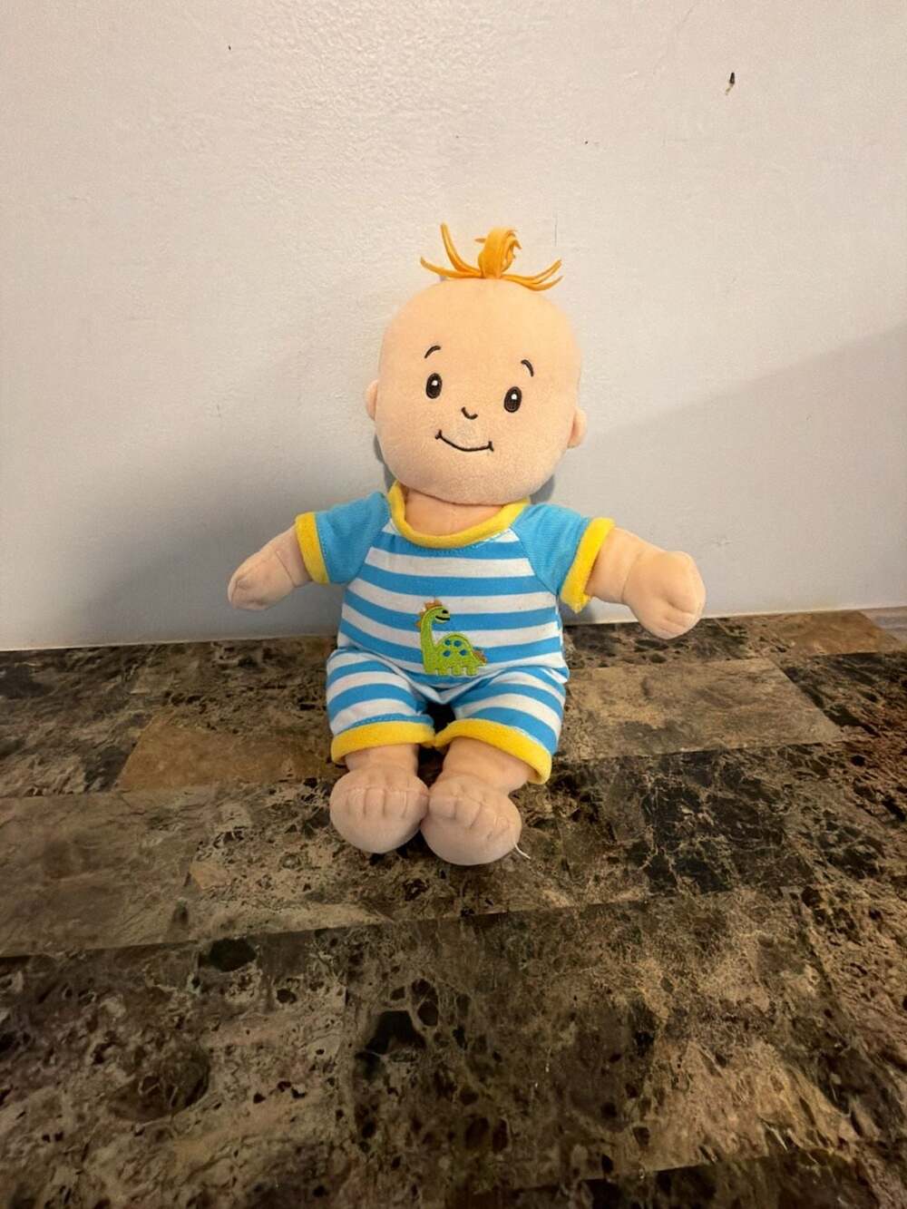 Manhattan Toy Baby  Stella Boy Plush Doll super Soft Body Toy Blue Striped Dinos
